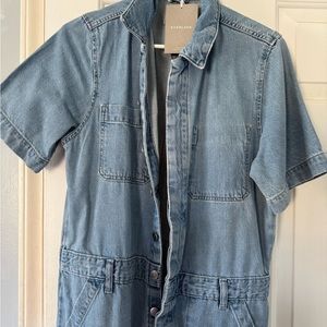 Everlane Blue Denim Jumpsuit